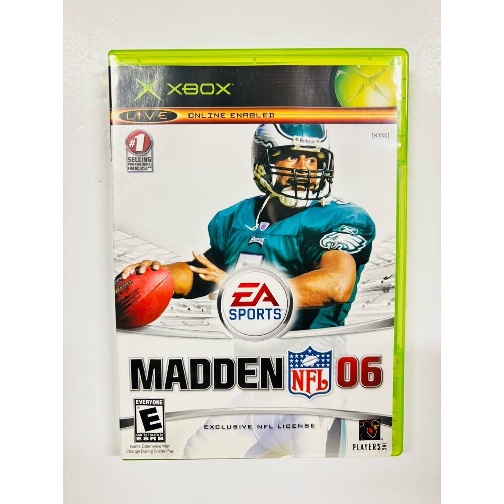 Madden NFL 06 (Microsoft Xbox, 2005) Complete w/ Manual Tested Works VG Cond - Picture 11 of 11